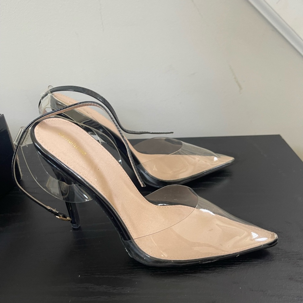 Pretty Little Thing Clear Heels